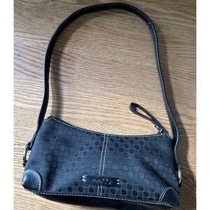 Nine‎ & Co Mini Shoulder Bag Purse Black Retro Small Vintage 90s CLEAN